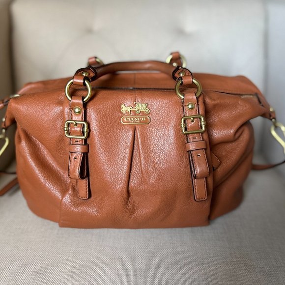 Coach Light Brown Top Handle Bag - Picture 5 of 8